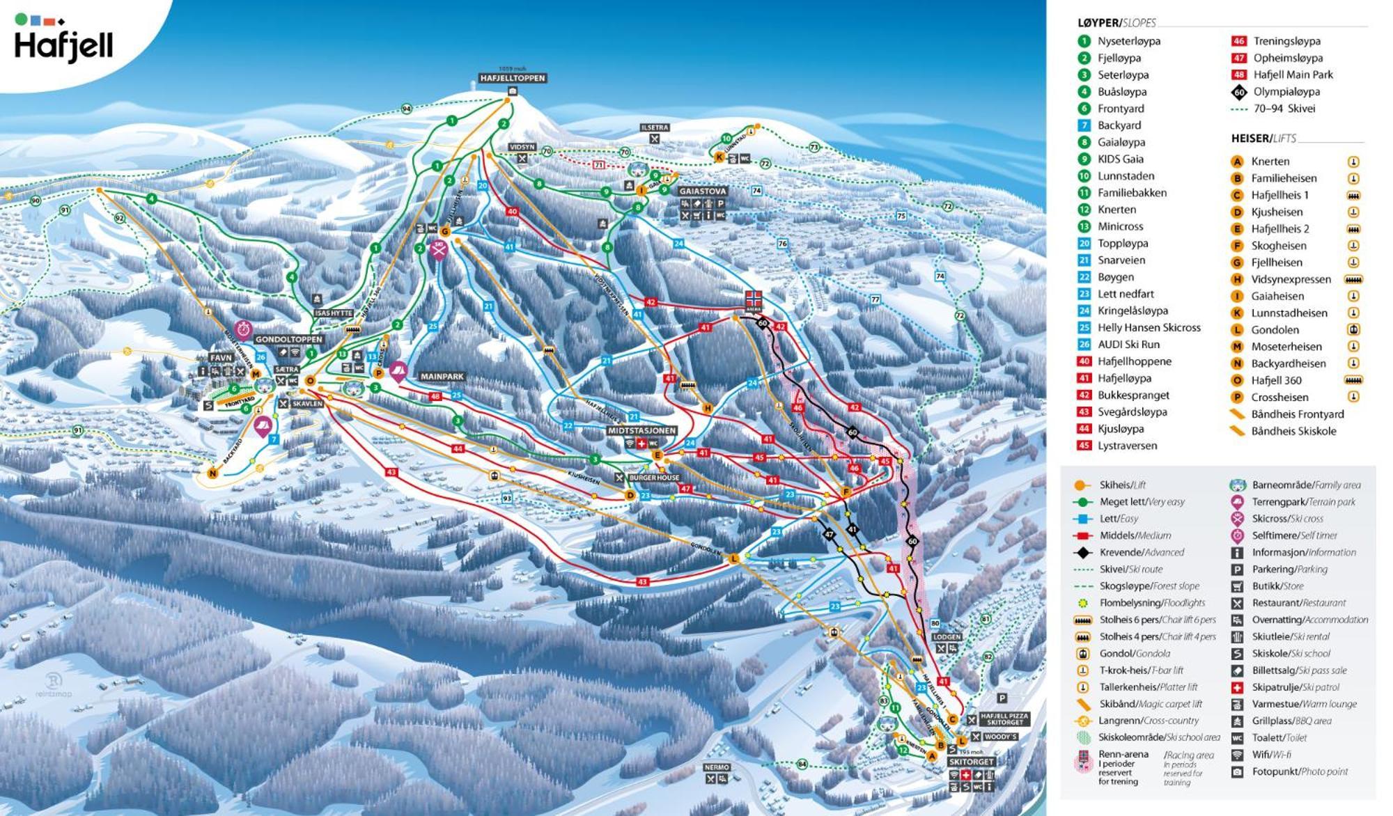 Hafjell Front 8Pers, Ski In/Out. Downhill Bike Zewnętrze zdjęcie